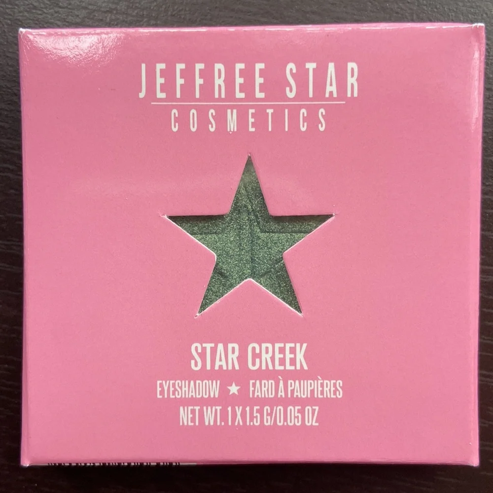 NEW! JEFFREE STAR Pressed Pigment Eye Shadow Single STAR CREEK Metallic Green